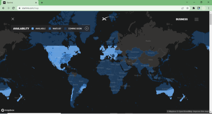 Internet Starlink Janjikan Indonesia Tersedia pada Tahun 2023 Peta ketersediaan Internet Starlink